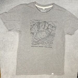 The Landmark Project Protect What You Love Graphic Tee Small Gray Outdoor Nature